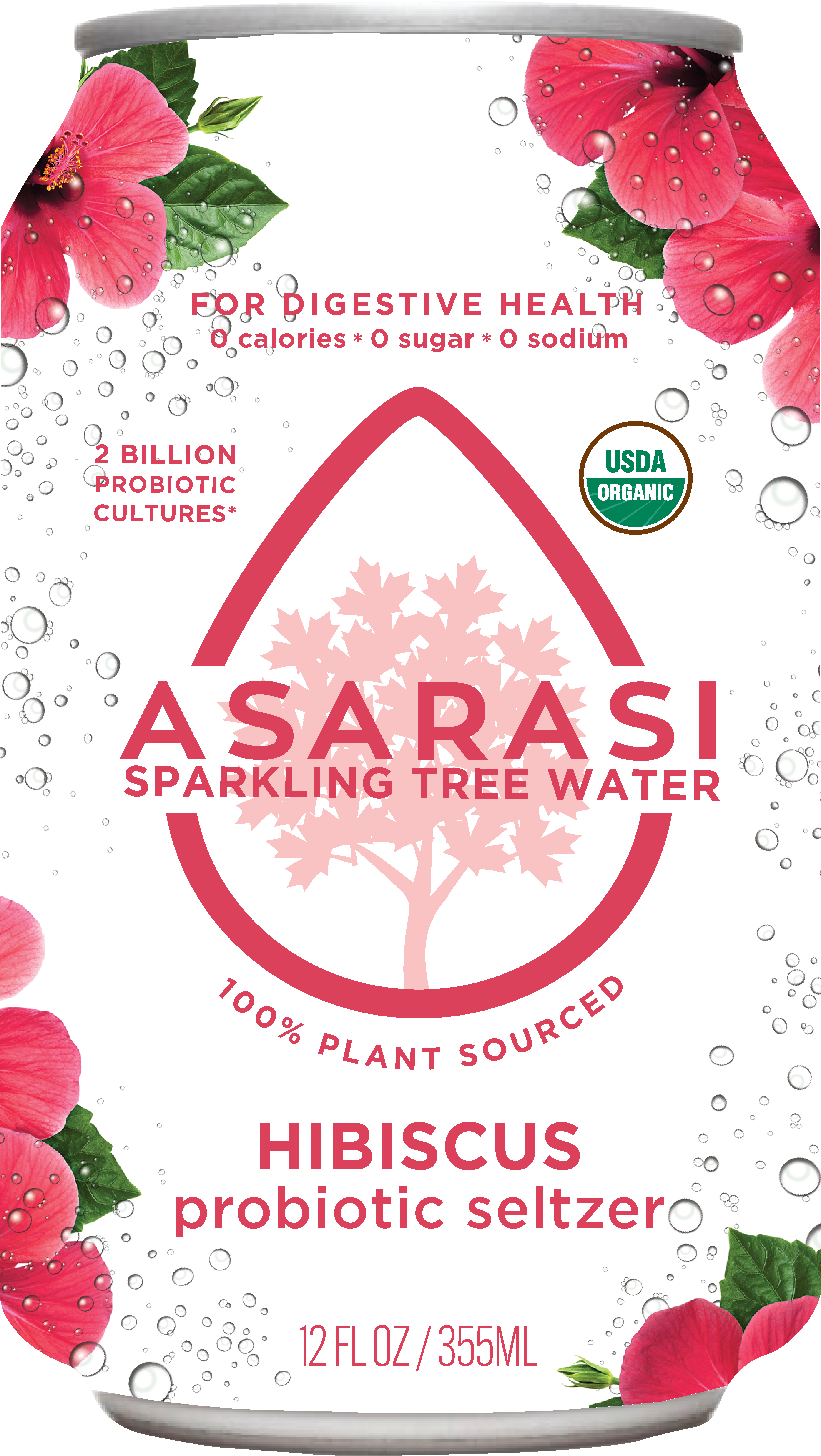 トロピカルハイビスカスジュース HIBISCUS PROBIOTIC SELTZER - 12-PACK ALUMINUM CANS – Asarasi, Inc.