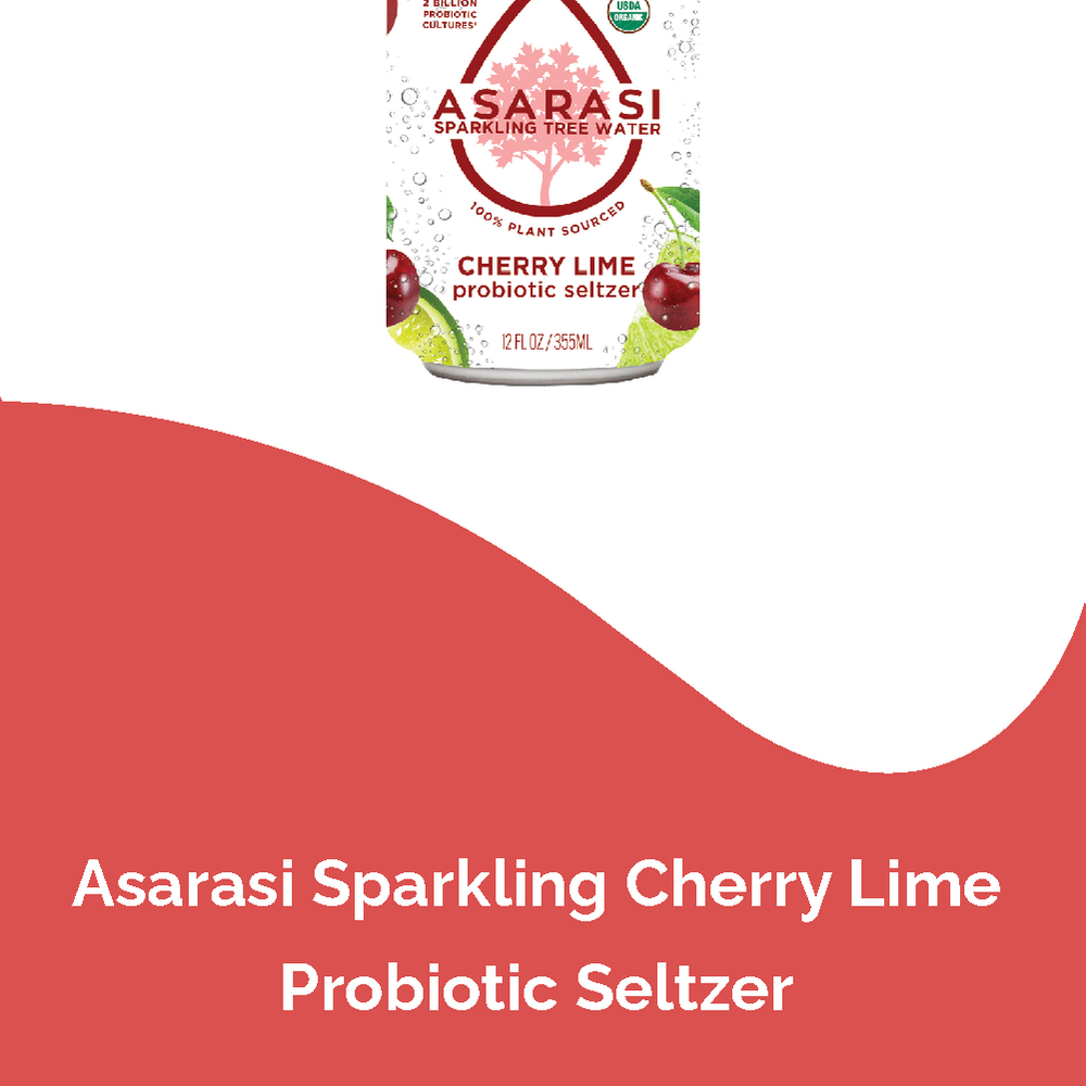 Asarasi Cherry Lime Probiotic Seltzer - 12-Pack