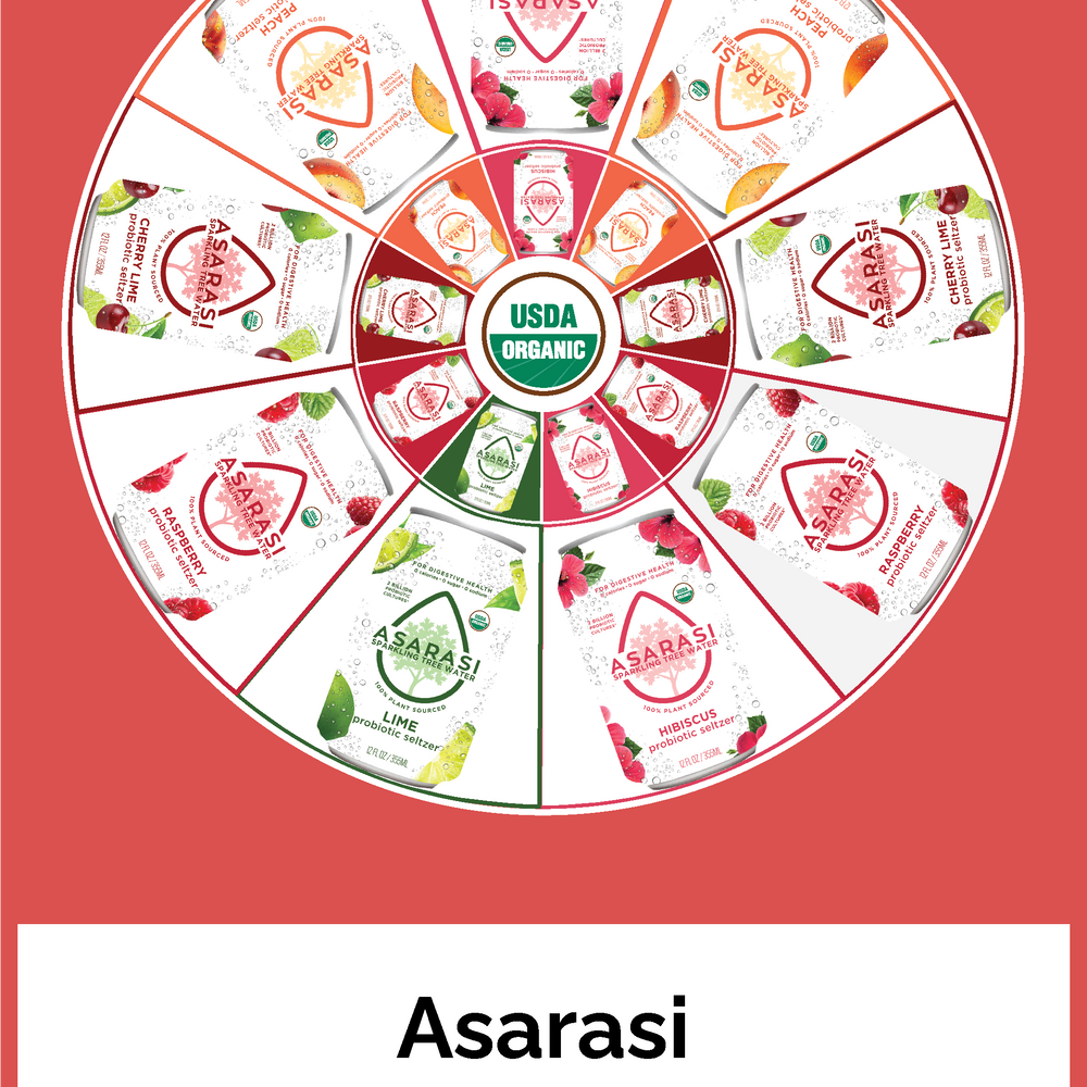 Asarasi Probiotic Seltzer - Variety 12-Pack