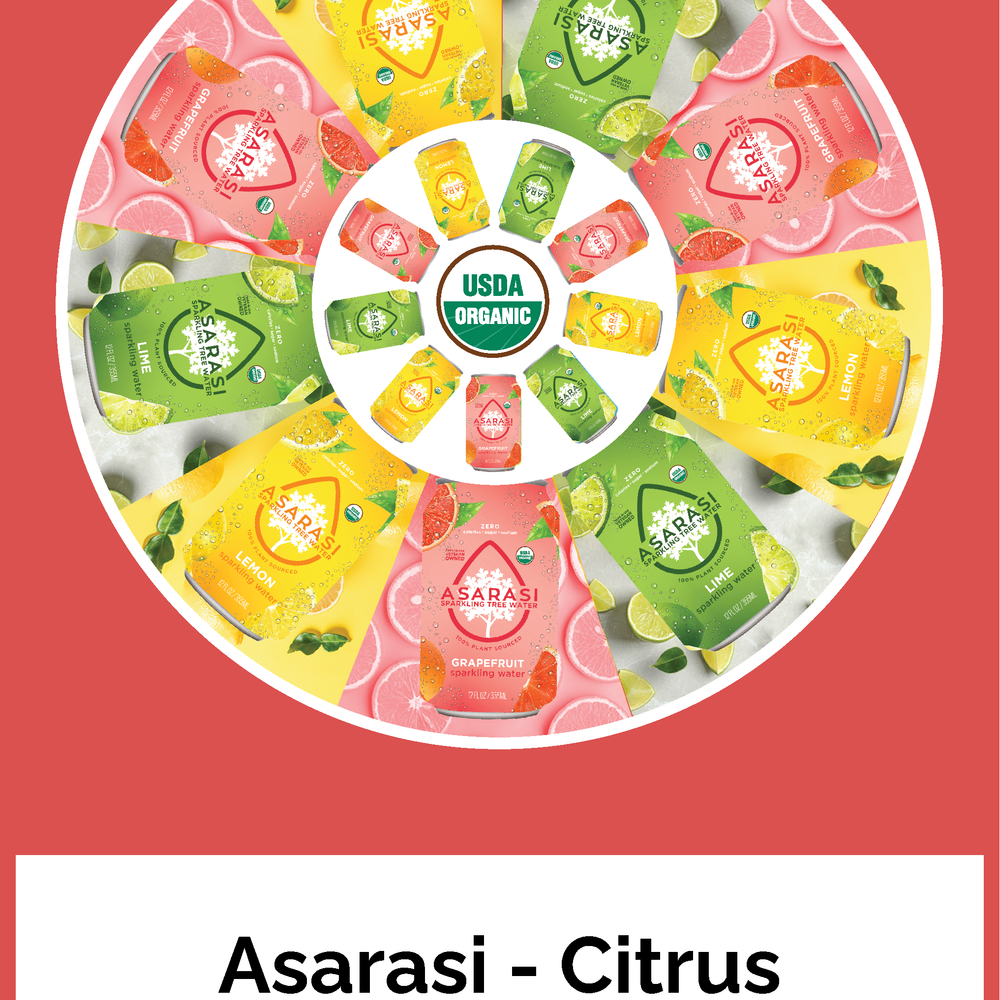 Asarasi Sparkling Citrus Variety 12-Pack