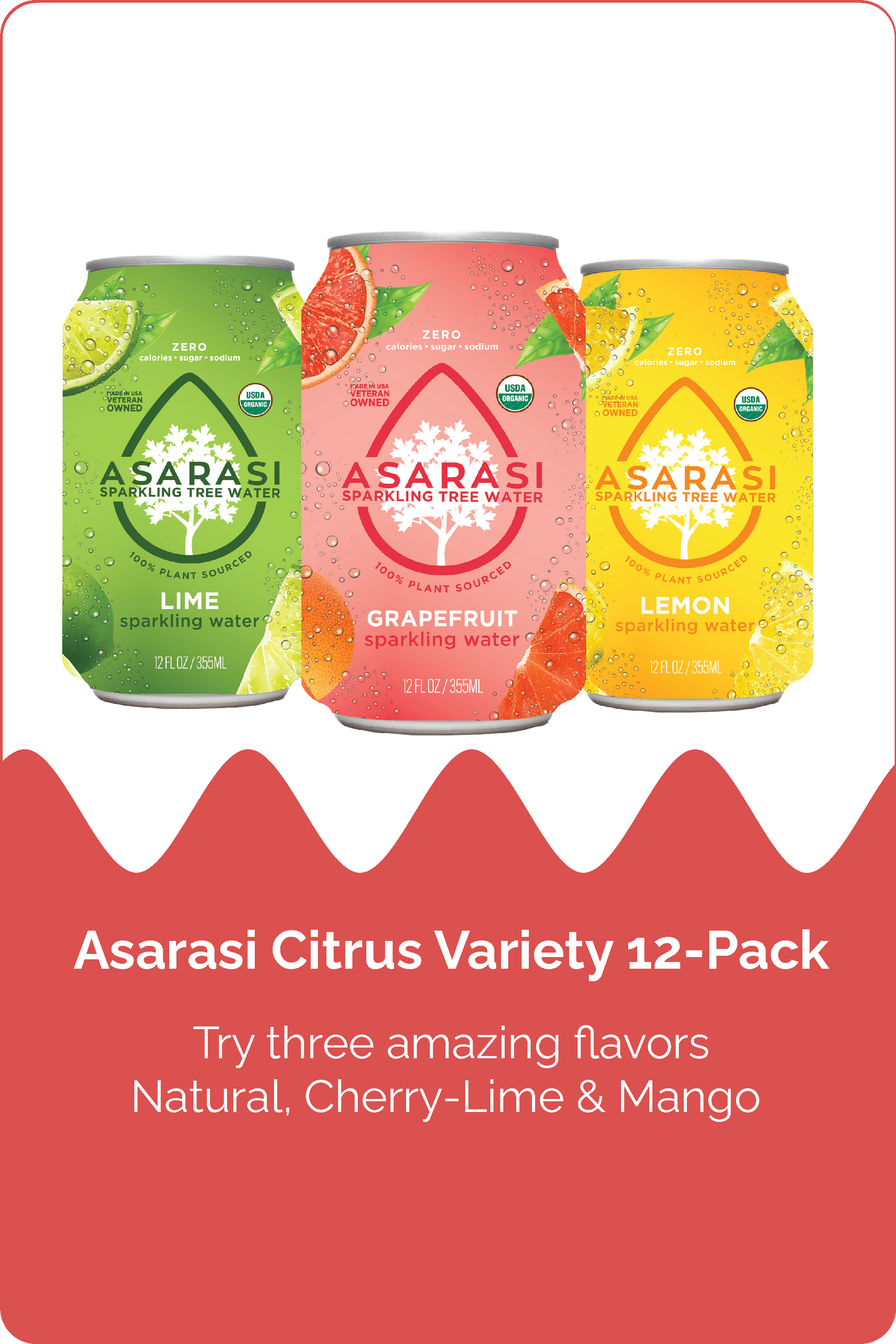 Asarasi Sparkling Citrus Variety 12-Pack